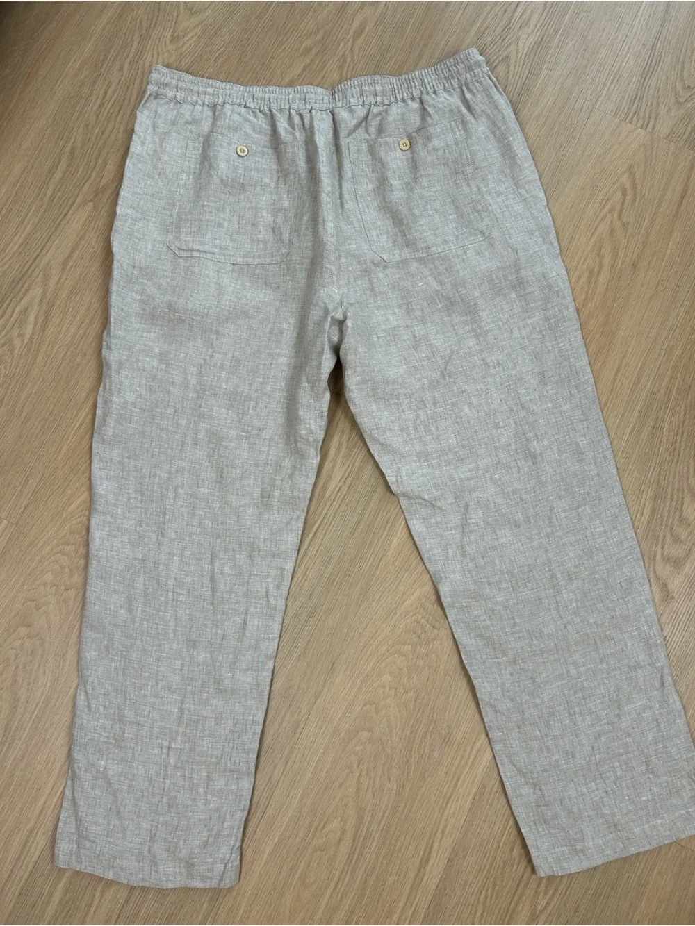 NWT Quince 100% European Linen Drawstring Beach Pants XL